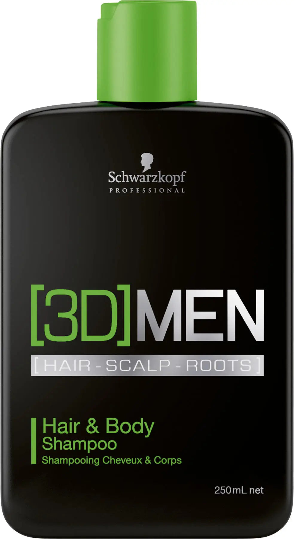 Schwarze Flasche 3D Men Haar- und Körpershampoo in der Kollektion Conditioner Für Männer