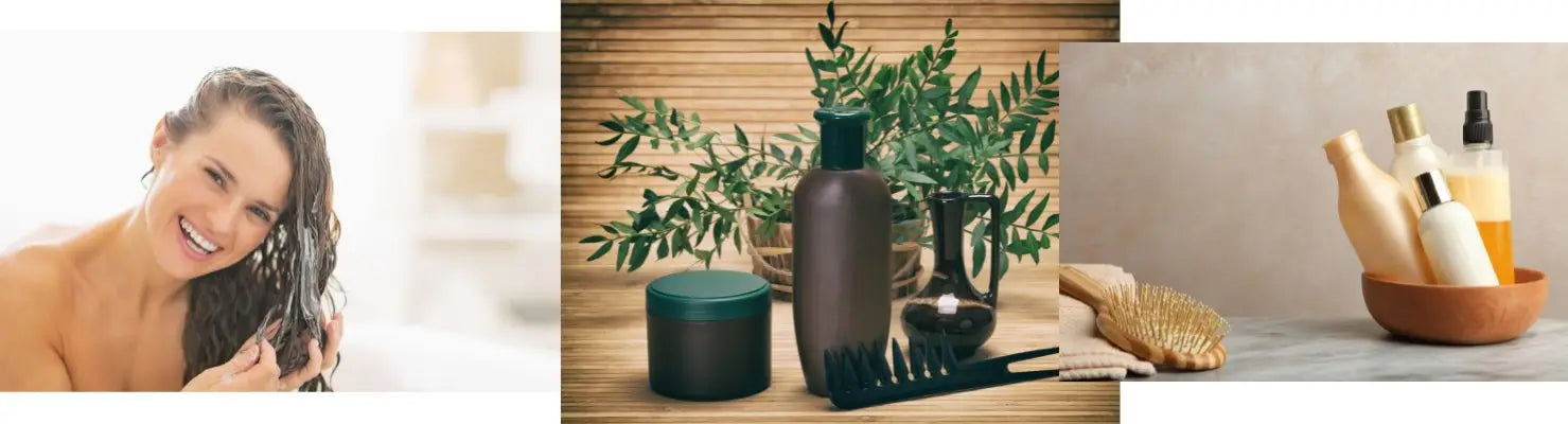 Haarkosmetik Sortiment Leave-In Pflegeprodukte für gesunden Haarlook