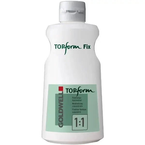 Weiße Flasche des Goldwell Topform Fix Fixierungs-Konzentrat-Hairstyles