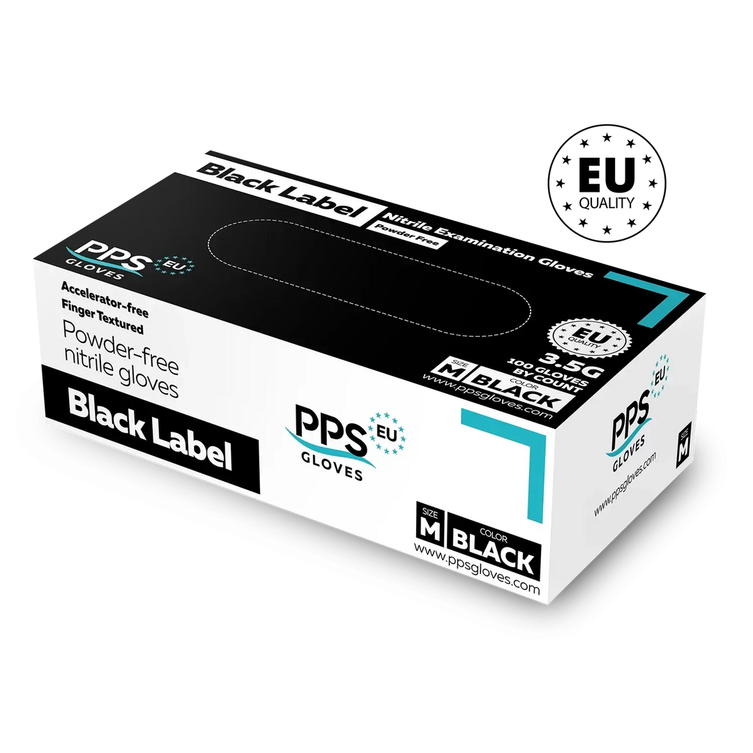 PPS Gloves Black Label Nitril-Untersuchungshandschuhe - M - Einweghandschuhe