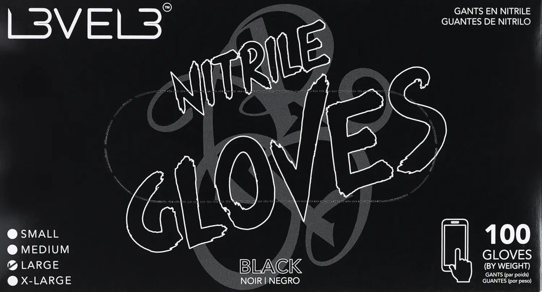 L3VEL3 Nitrilhandschuhe Black – Produktansicht 2