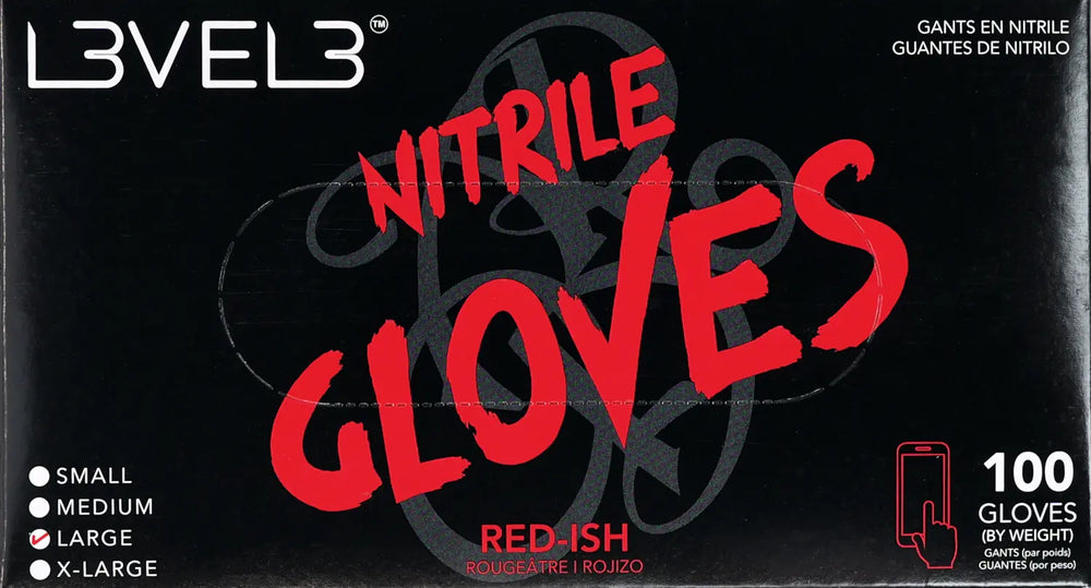 L3VEL3 Nitrilhandschuhe Red-ish – Produktansicht 2