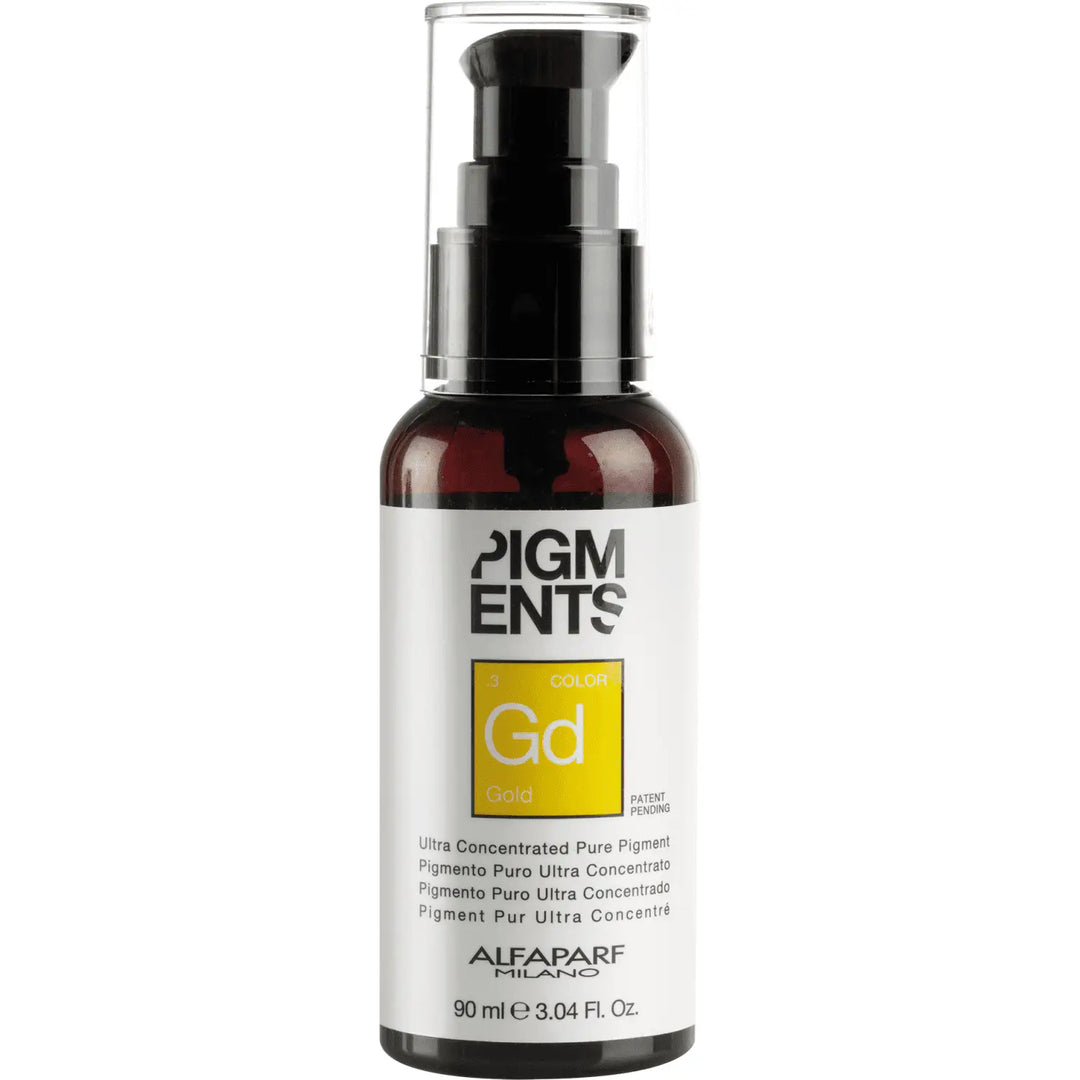 Goldene Haarfarbe Pigment in Pumpflasche für Alfaparf Milano Pigments Color