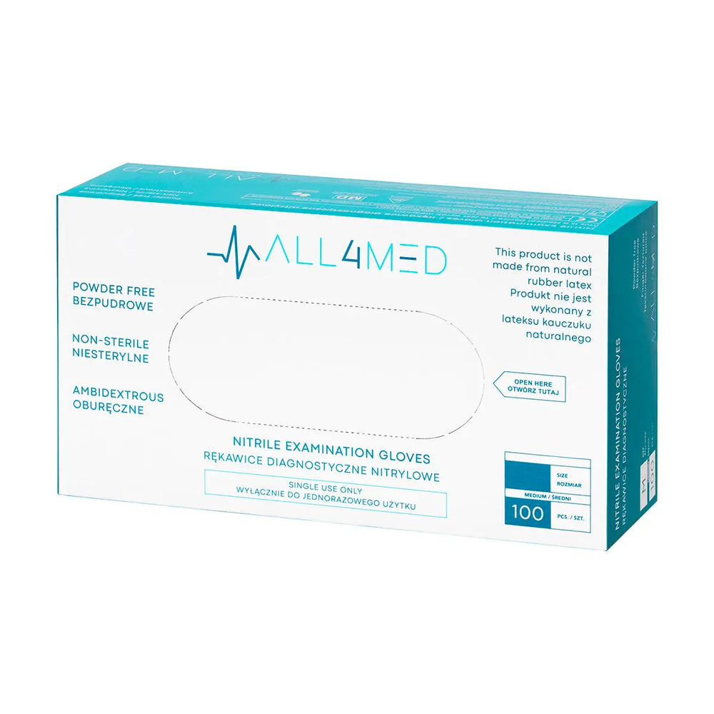 All4med einwegdiagnostikhandschuhe aus nitril schwarz XS 10 x 100 stück - Einweghandschuhe
