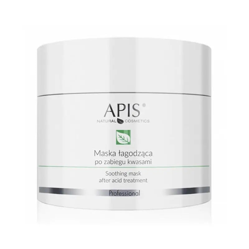 Weißer Behälter der Apis Beruhigende Maske nach Behandlung mit Säuren 200ml