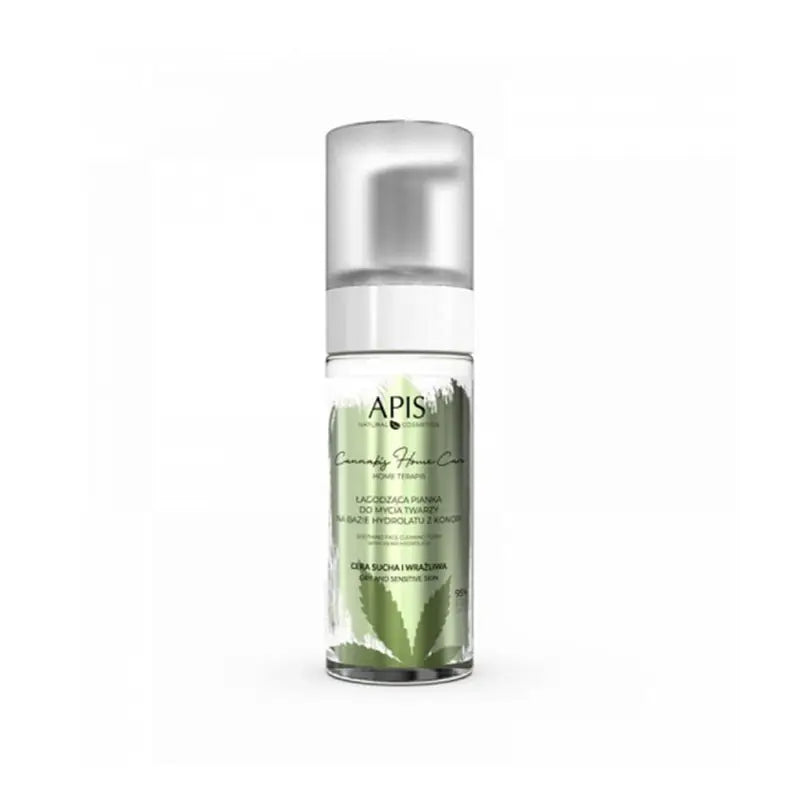 Apis beruhigender Gesichtsreinigungsschaum auf Basis von Hanfhydrolat 150 ml - Gesichtsreinigungsschaum
