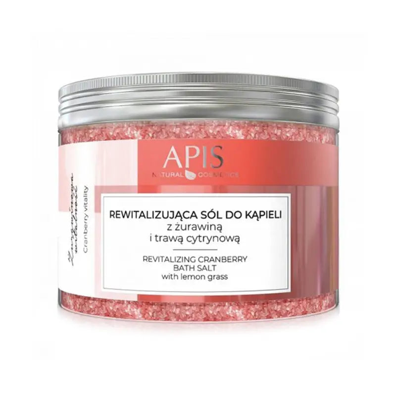 Apis Cranberry Vitalität revitalisierendes Badesalz mit Cranberry und Zitronengras 650 g - Schaumbäder & Badesalze