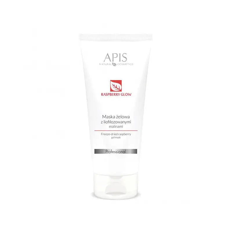 Weißes Tube der Apis Gel Maske mit gefriergetrockneten Himbeeren 200ml