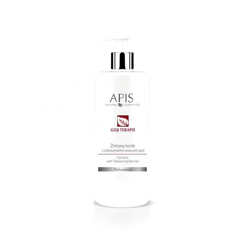 Weiße Flasche Apis Gel Tonic mit tibetischen Goji-Früchten 500ml
