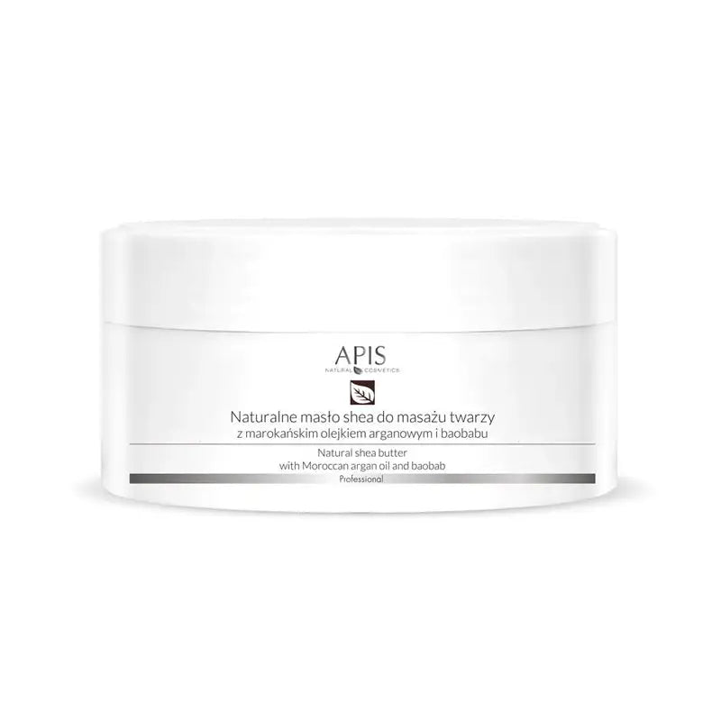 Weiße Shea Butter in einem Apis natürliche Sheabutter mit Arganöl 100g Glas