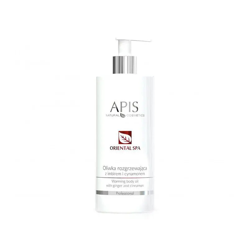 Bottle of Apis Oriental Spa wärmende Olive mit Ingwer und Zimt 500 ml Körperöl
