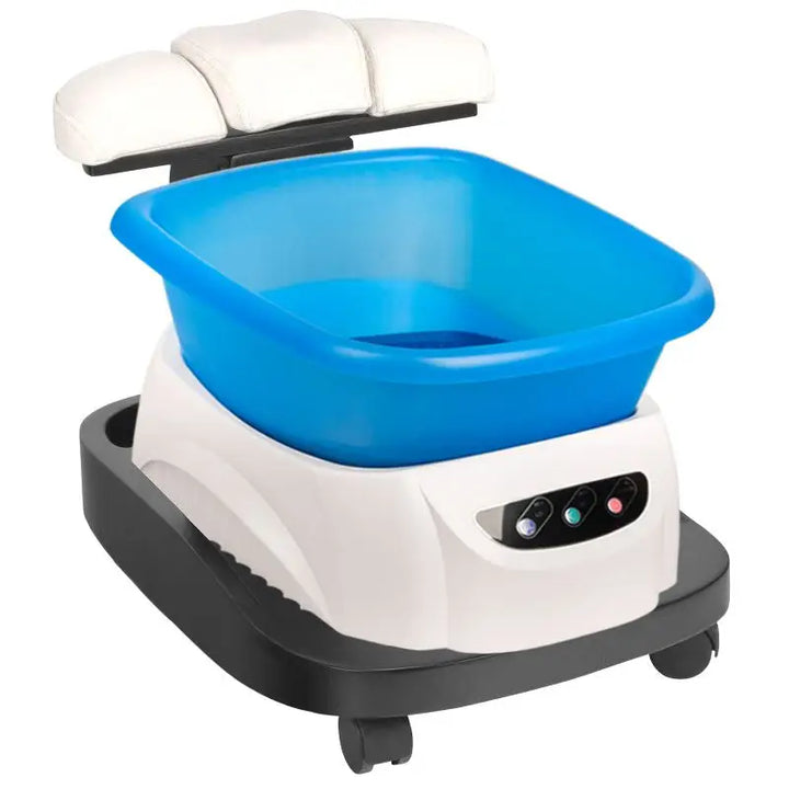 Blaues Pediküre Spa mit gepolstertem Kopfstütze für Azzuro Wagen für Fussbadewanne