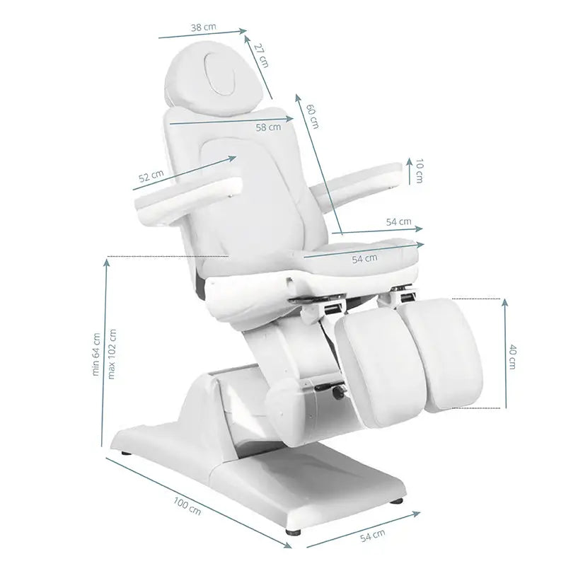 Weiße elektrische Kosmetikliege Azzurro 870s pedi mit verstellbaren Dimensionen