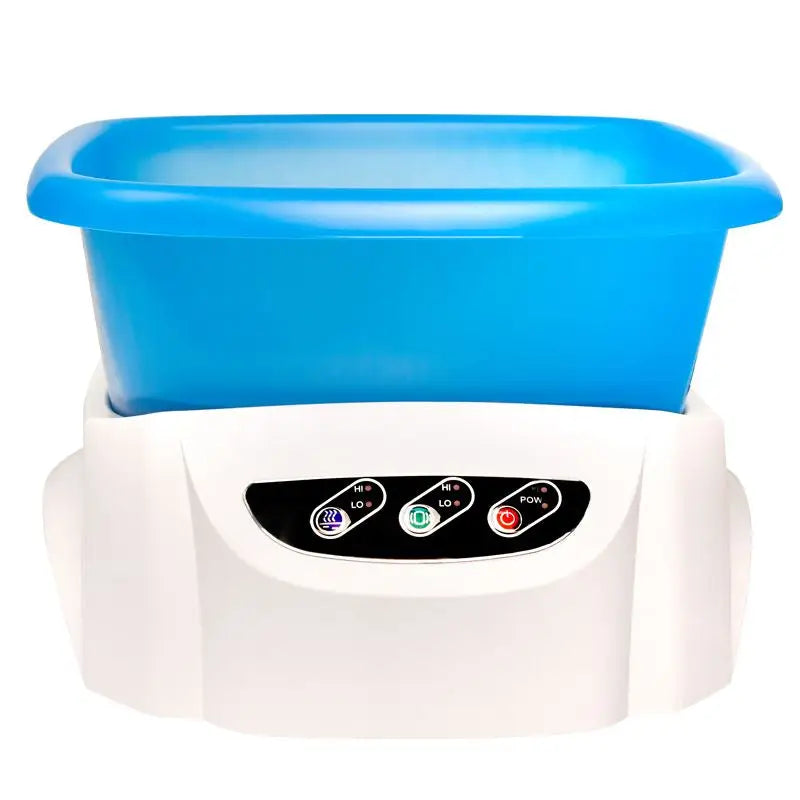 Blaue Fussbadewanne mit Massagefunktion und Steuerungspanel für Komfort in Deutschland