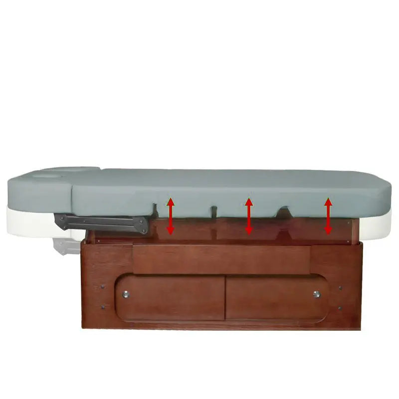 Massagebank mit Holzbasis Azzurro Spa-Kosmetikliege Wood 361A 4 Motoren