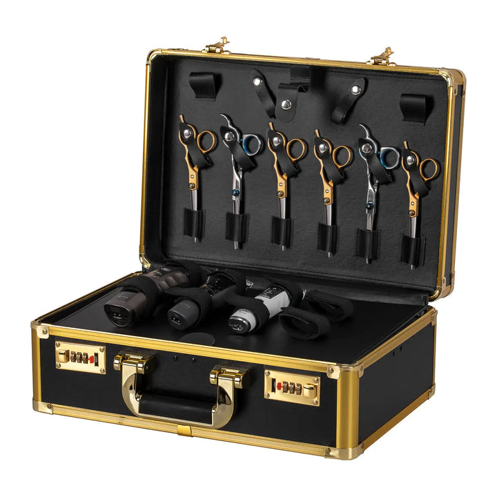 Barber Koffer gold schwarz - Koffer