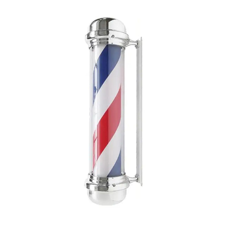 Barbershop Barberpole mit Beleuchtung und roten, weißen und blauen Streifen