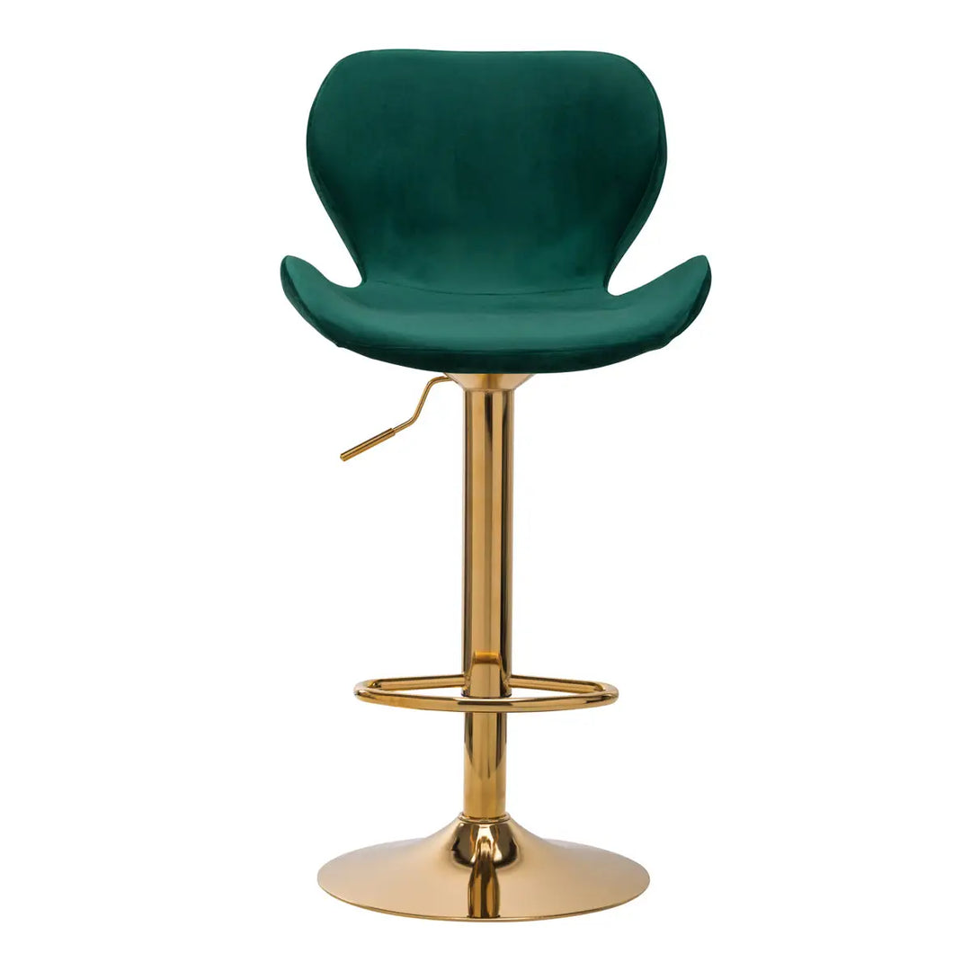 Barhocker QS-B15 Grün Samt - Barhocker