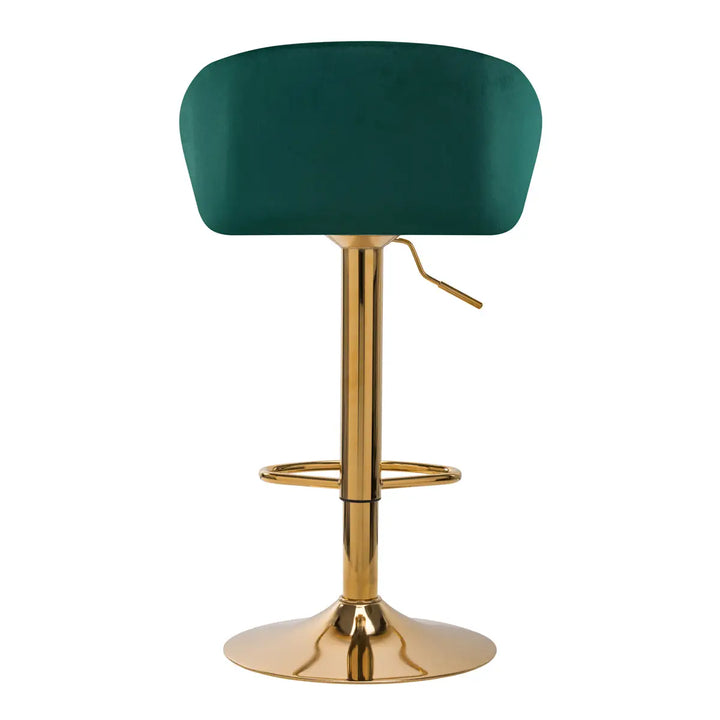 Barhocker QS-B16G Grün Samt - Barhocker