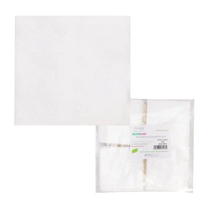 Baumwollkompressen Naturline 150g 16,5 x 18 cm - Baumwollkompressen