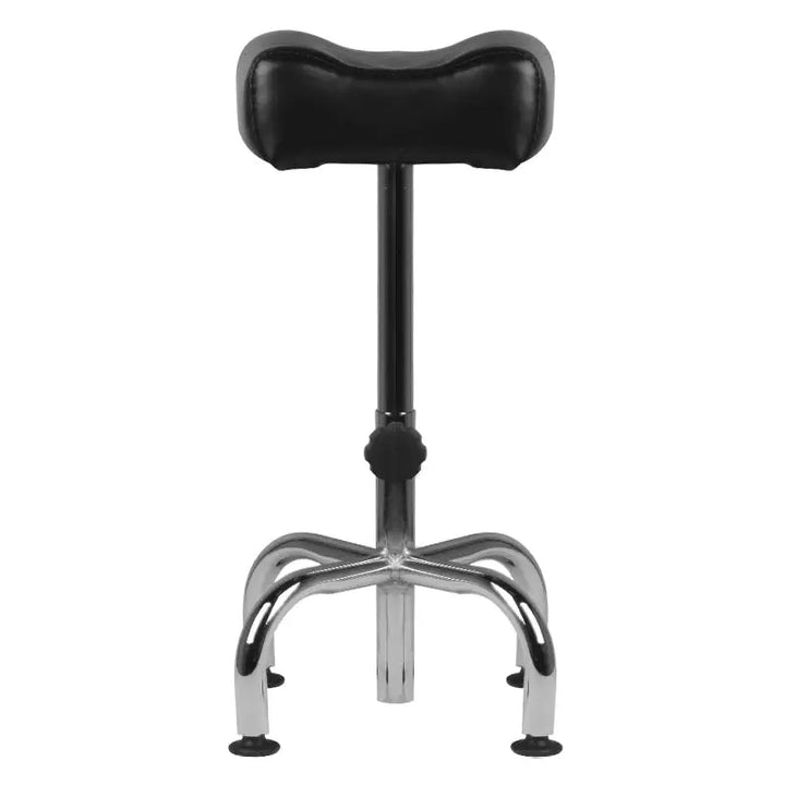 Verstellbarer schwarzer gepolsterter Hocker mit Chromfüßen für Pediküre am-5012c schwarz