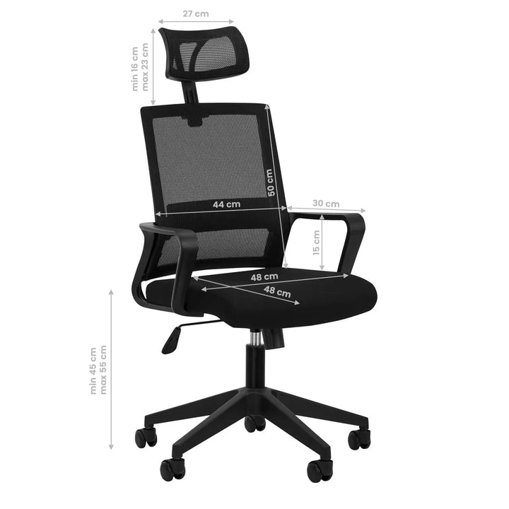 Bürostuhl QS-05 schwarz - Bürostuhl