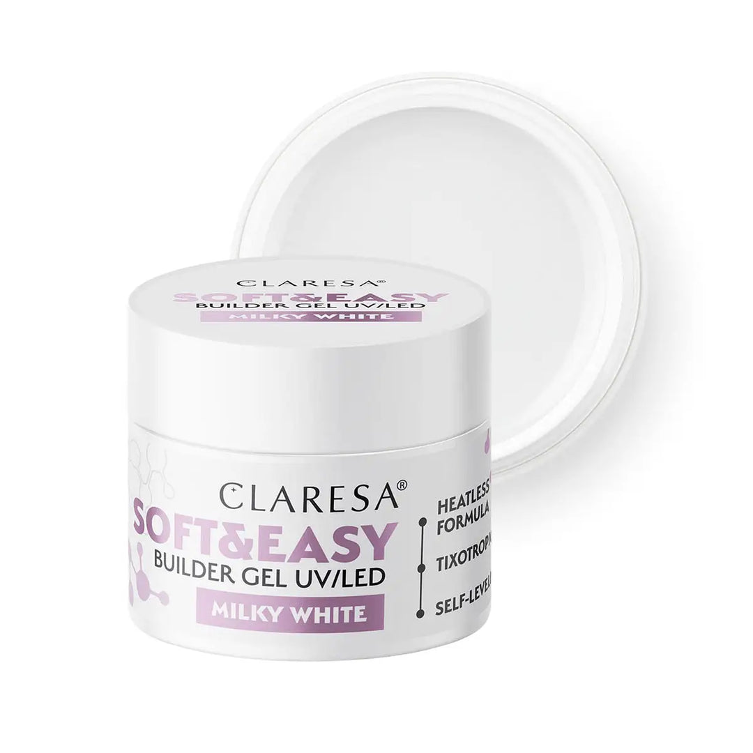 Claresa Aufbaugel Soft&Easy Gel Milch weiß 12g