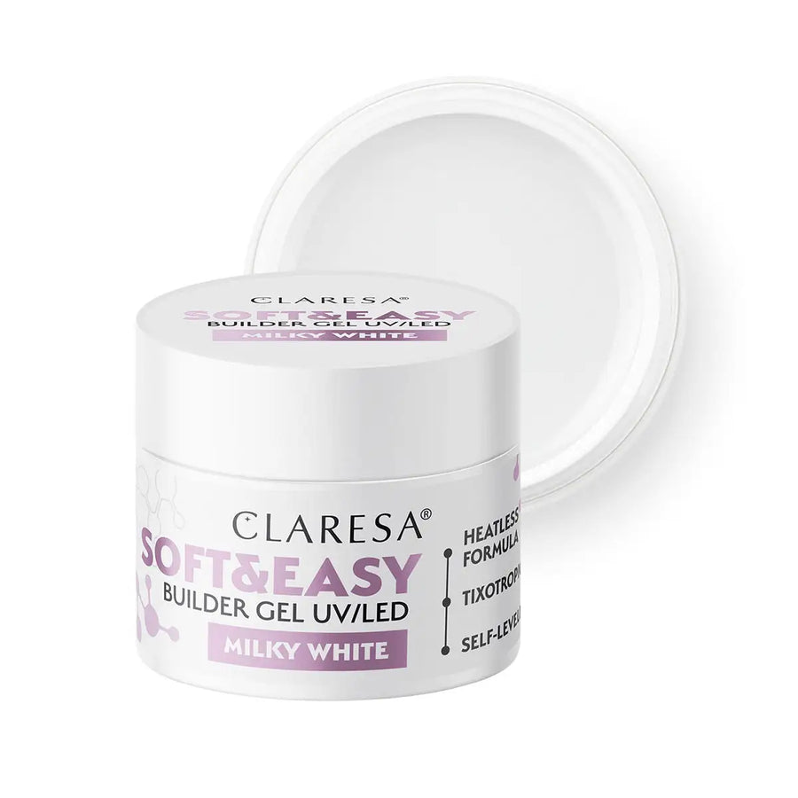 Claresa Aufbaugel Soft&Easy Gel Milch weiß 12g