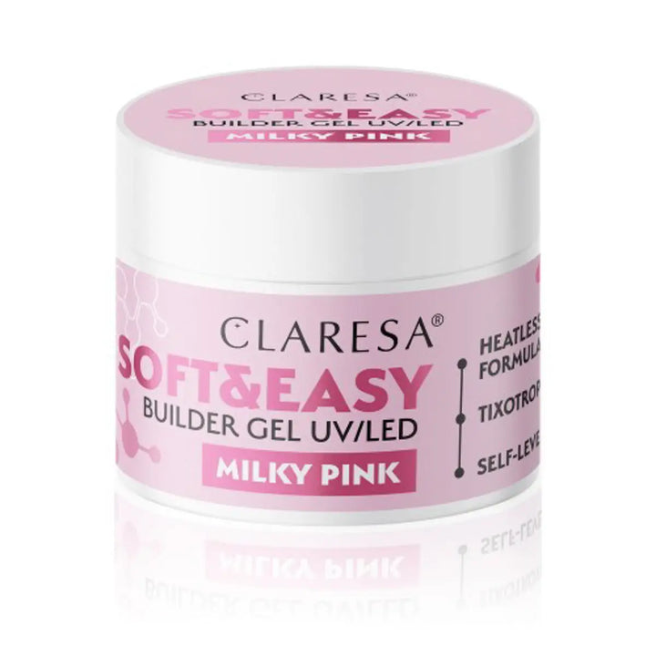 Claresa Aufbaugel Soft&Easy Gel milchig rosa 45g - Aufbaugel