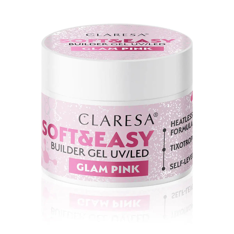 Claresa Aufbaugel Soft&Easy glamourös pink 90g - Aufbaugel