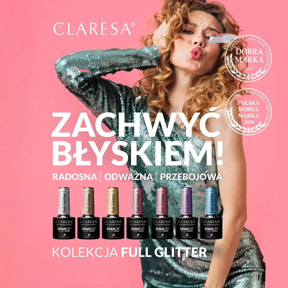 CLARESA Gel Politur FULL GLITTER 5 -5g