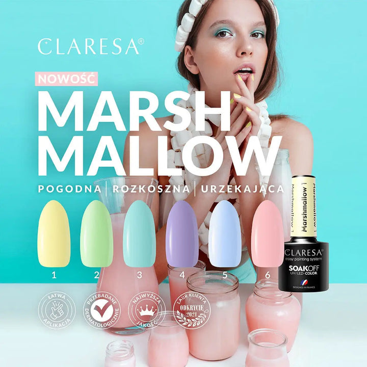 Claresa Gelpolitur Marshmallow 6 5g - Nagellack