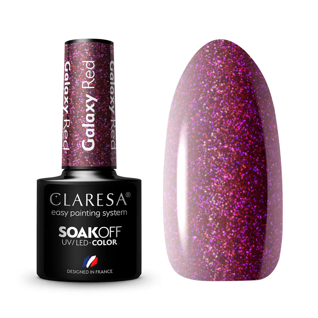 Claresa Hybrid Politur Galaxy Red 5g - Nagellack