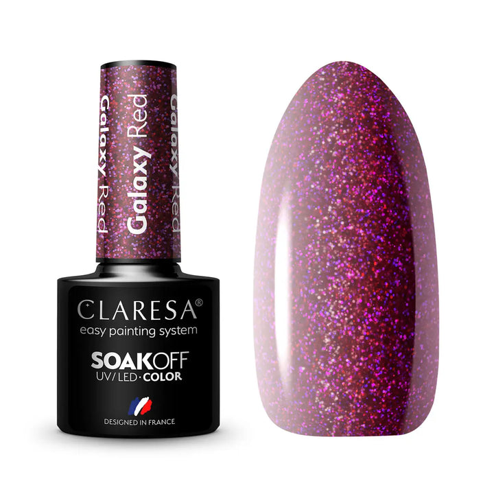 Claresa Hybrid Politur Galaxy Red 5g - Nagellack