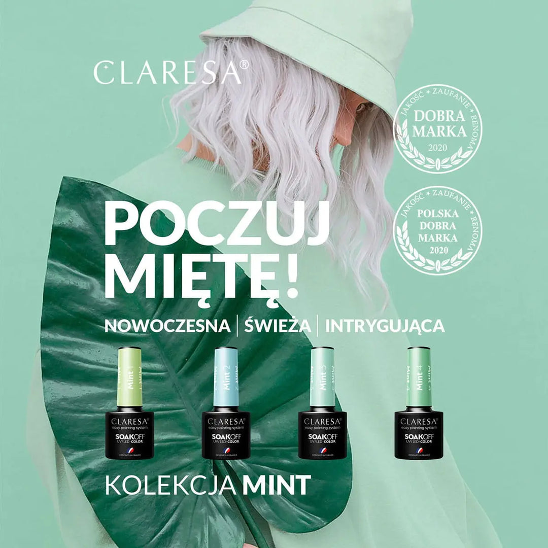 Claresa Hybrid Politur Mint 1 -5g - Nagellack