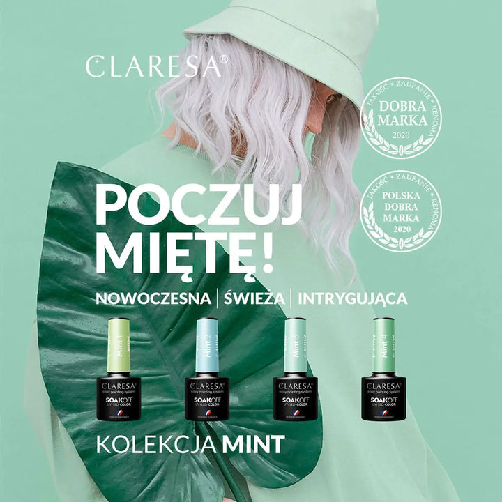 Claresa Hybrid Politur Mint 1 -5g - Nagellack