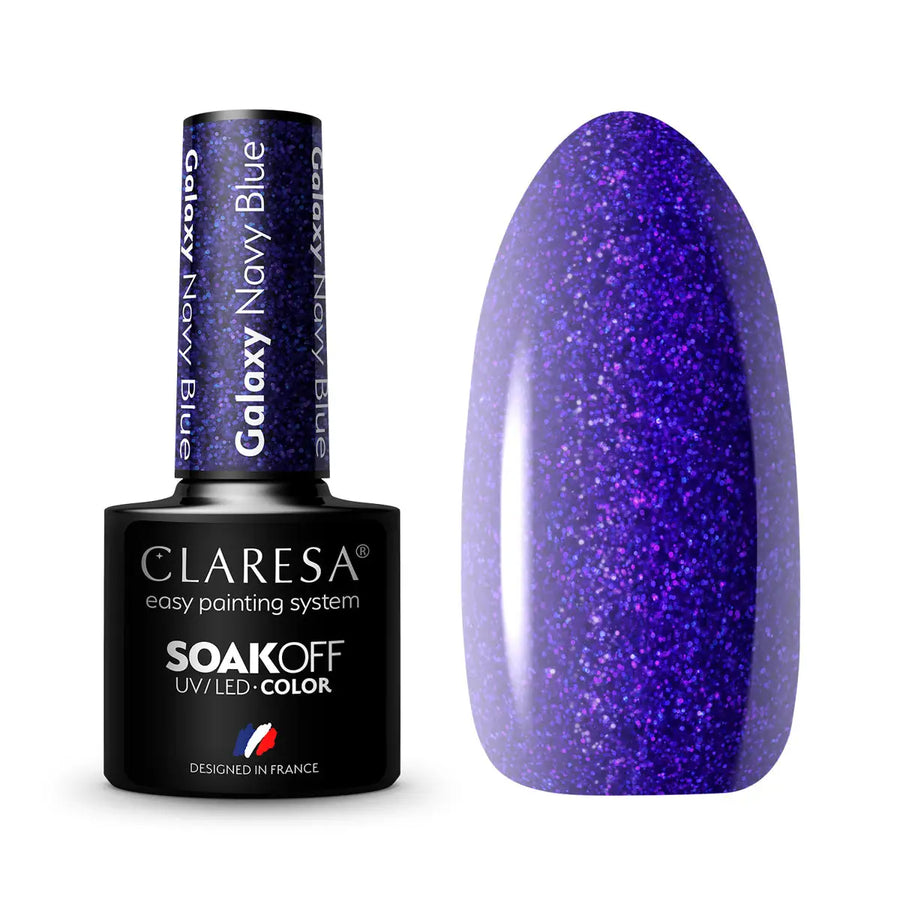 Claresa Hybridlack Galaxy Navy Blue 5g - Nagellack