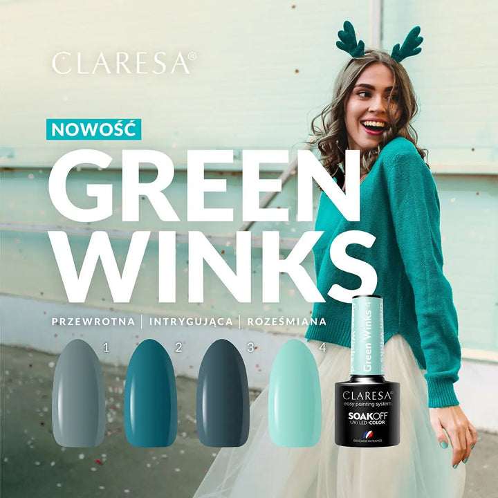 Claresa Hybridlack Green Winks 1 -5g - Nagellack