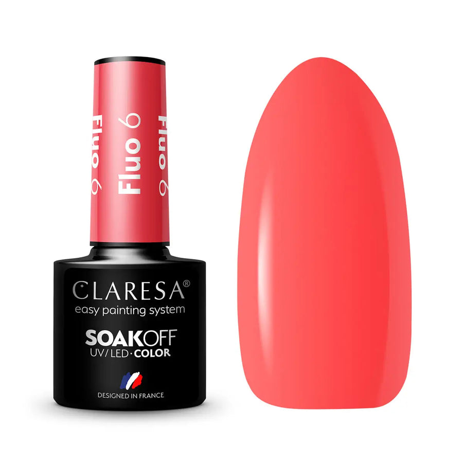 Claresa Hybridpolitur Fluo 6 -5g - Nagellack