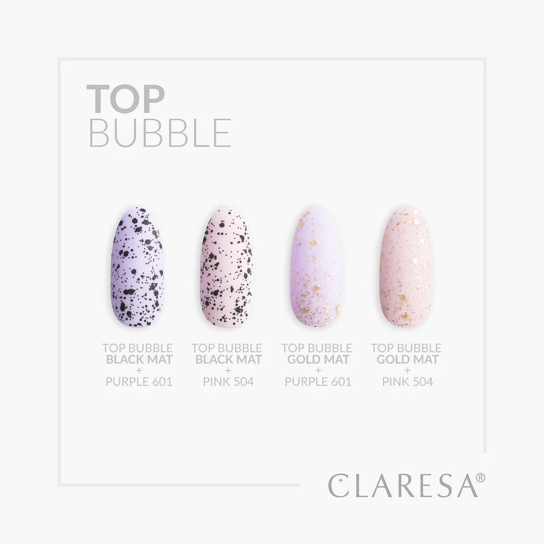 Claresa Top Bubble schwarz Matt Ohne Wischtuch -5g