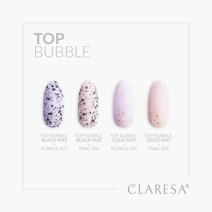 Claresa Top Bubble schwarz Matt Ohne Wischtuch -5g