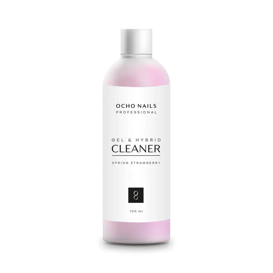 Flasche mit Nagellackentferner Cleaner Erdbeeren 100ml mit Zerstäuber