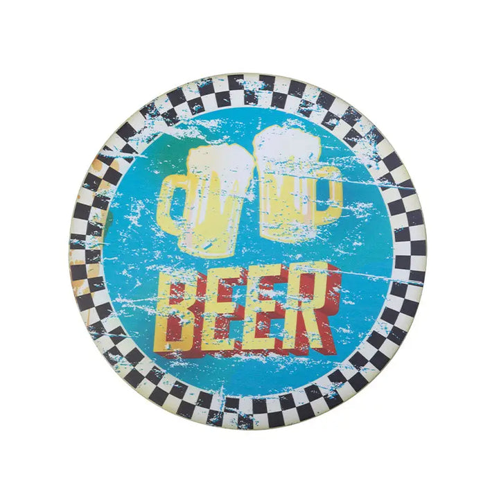 Dekorationstafel rund Bier - Dekoration