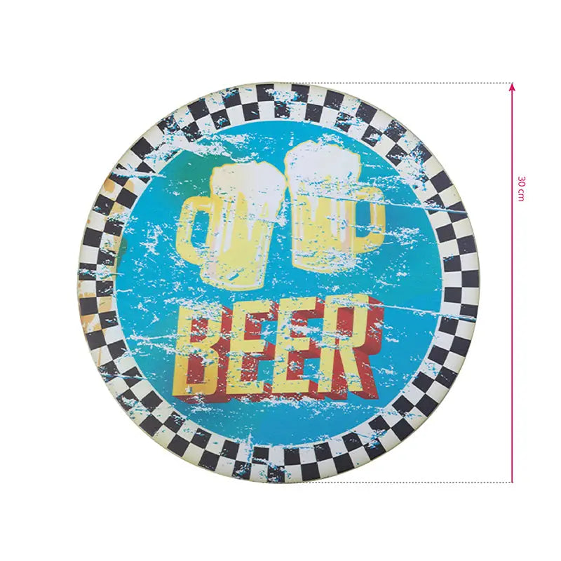 Dekorationstafel rund Bier - Dekoration