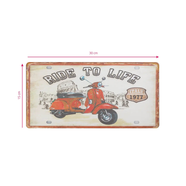 Dekorationstafel Vespa 620 - Dekoration