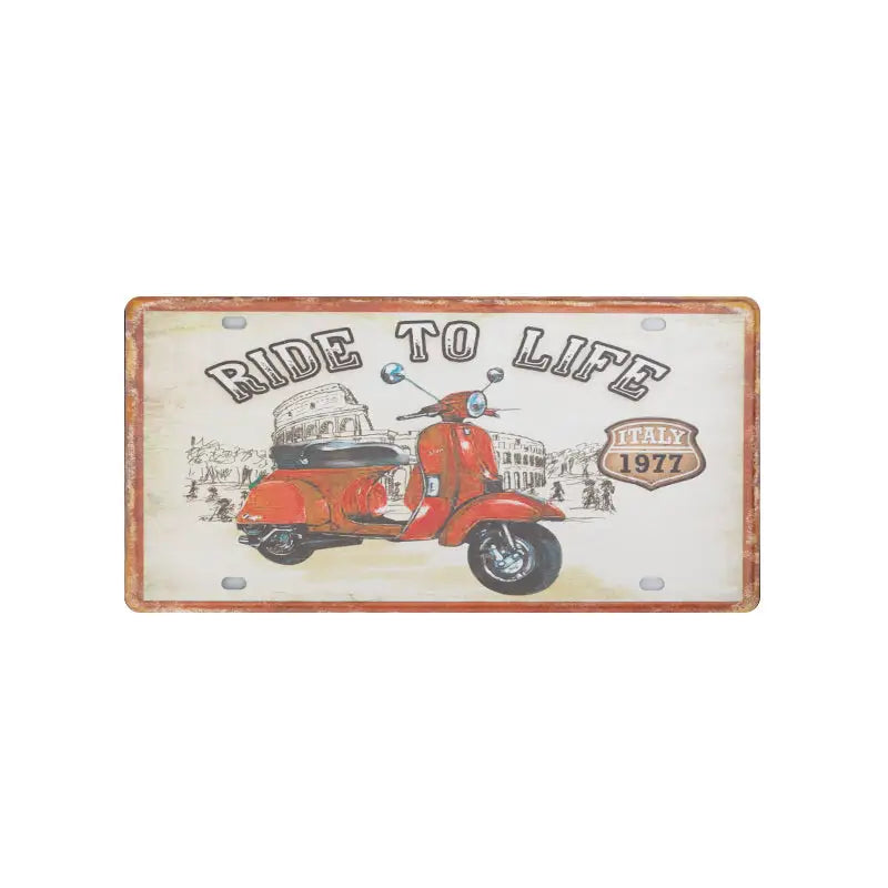 Dekorationstafel Vespa 620 - Dekoration