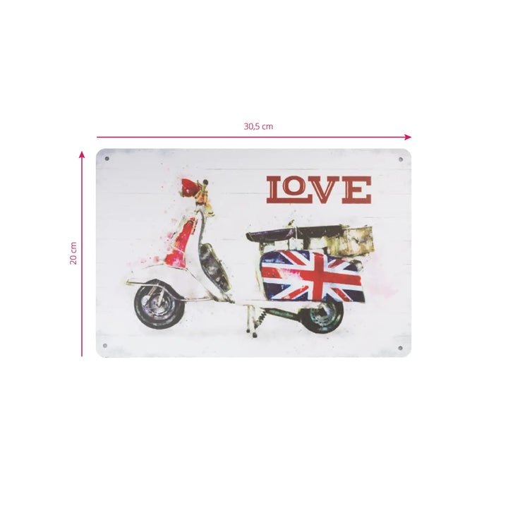 Dekorationstafel Vespa c020 - Dekoration