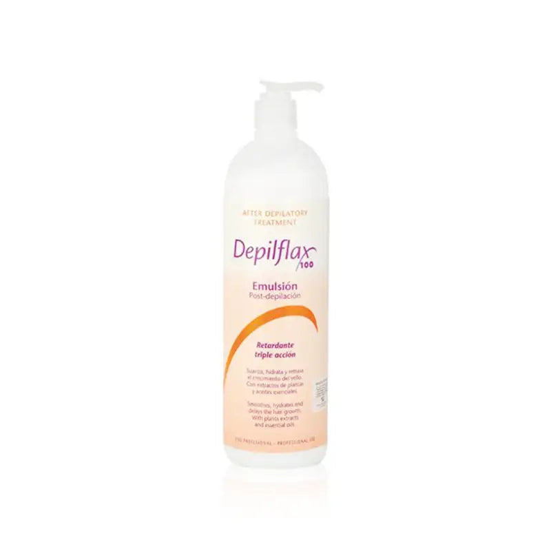 Depilflax Post-Epil Emulsion 500ml in Pumpflasche zur Hautpflege nach Haarentfernung