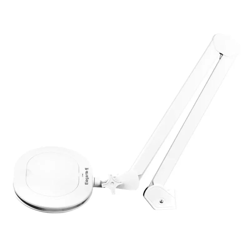 Weiße Lupenleuchte mit verstellbarem Arm für präzises Arbeiten im Elegante Lupenleuchte 6028