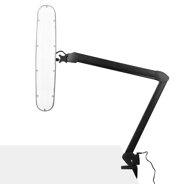 Verstellbare Schreibtischlampe mit verlängerter Lichtquelle für den Elegante Lupenleuchte LED 801-l Schwarz